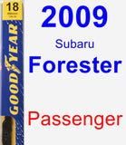 Passenger Wiper Blade for 2009 Subaru Forester - Premium