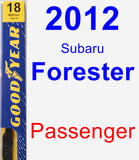 Passenger Wiper Blade for 2012 Subaru Forester - Premium