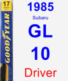 Driver Wiper Blade for 1985 Subaru GL-10 - Premium