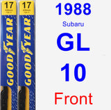 Front Wiper Blade Pack for 1988 Subaru GL-10 - Premium