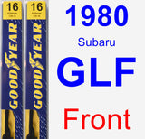 Front Wiper Blade Pack for 1980 Subaru GLF - Premium