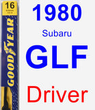 Driver Wiper Blade for 1980 Subaru GLF - Premium