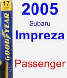 Passenger Wiper Blade for 2005 Subaru Impreza - Premium