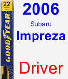 Driver Wiper Blade for 2006 Subaru Impreza - Premium