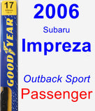 Passenger Wiper Blade for 2006 Subaru Impreza - Premium