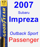 Passenger Wiper Blade for 2007 Subaru Impreza - Premium