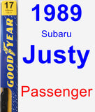 Passenger Wiper Blade for 1989 Subaru Justy - Premium