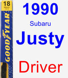 Driver Wiper Blade for 1990 Subaru Justy - Premium