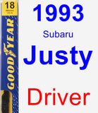 Driver Wiper Blade for 1993 Subaru Justy - Premium