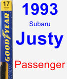 Passenger Wiper Blade for 1993 Subaru Justy - Premium