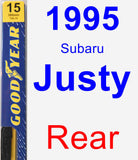 Rear Wiper Blade for 1995 Subaru Justy - Premium