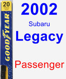 Passenger Wiper Blade for 2002 Subaru Legacy - Premium