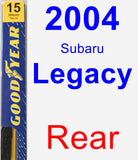 Rear Wiper Blade for 2004 Subaru Legacy - Premium