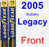 Front Wiper Blade Pack for 2005 Subaru Legacy - Premium