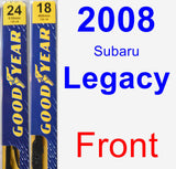 Front Wiper Blade Pack for 2008 Subaru Legacy - Premium