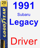 Driver Wiper Blade for 1991 Subaru Legacy - Premium