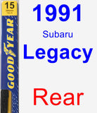 Rear Wiper Blade for 1991 Subaru Legacy - Premium