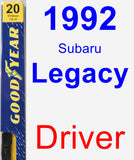 Driver Wiper Blade for 1992 Subaru Legacy - Premium