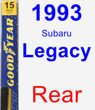 Rear Wiper Blade for 1993 Subaru Legacy - Premium