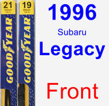 Front Wiper Blade Pack for 1996 Subaru Legacy - Premium