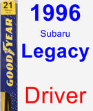 Driver Wiper Blade for 1996 Subaru Legacy - Premium