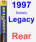 Rear Wiper Blade for 1997 Subaru Legacy - Premium