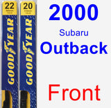 Front Wiper Blade Pack for 2000 Subaru Outback - Premium