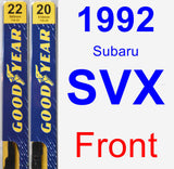 Front Wiper Blade Pack for 1992 Subaru SVX - Premium