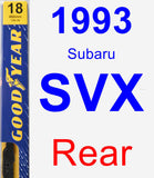 Rear Wiper Blade for 1993 Subaru SVX - Premium