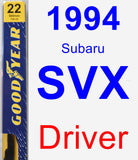 Driver Wiper Blade for 1994 Subaru SVX - Premium