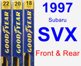 Front & Rear Wiper Blade Pack for 1997 Subaru SVX - Premium