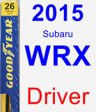 Driver Wiper Blade for 2015 Subaru WRX - Premium