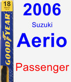 Passenger Wiper Blade for 2006 Suzuki Aerio - Premium
