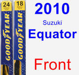 Front Wiper Blade Pack for 2010 Suzuki Equator - Premium