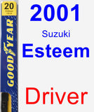 Driver Wiper Blade for 2001 Suzuki Esteem - Premium