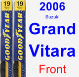 Front Wiper Blade Pack for 2006 Suzuki Grand Vitara - Premium