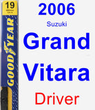 Driver Wiper Blade for 2006 Suzuki Grand Vitara - Premium