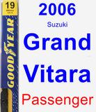 Passenger Wiper Blade for 2006 Suzuki Grand Vitara - Premium