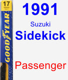 Passenger Wiper Blade for 1991 Suzuki Sidekick - Premium