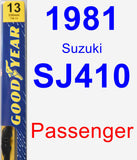 Passenger Wiper Blade for 1981 Suzuki SJ410 - Premium