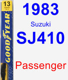 Passenger Wiper Blade for 1983 Suzuki SJ410 - Premium