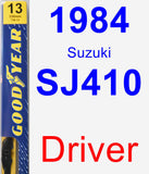 Driver Wiper Blade for 1984 Suzuki SJ410 - Premium