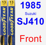 Front Wiper Blade Pack for 1985 Suzuki SJ410 - Premium
