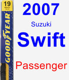 Passenger Wiper Blade for 2007 Suzuki Swift - Premium