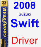 Driver Wiper Blade for 2008 Suzuki Swift - Premium