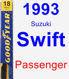 Passenger Wiper Blade for 1993 Suzuki Swift - Premium