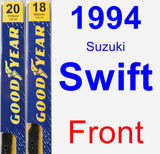 Front Wiper Blade Pack for 1994 Suzuki Swift - Premium