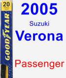 Passenger Wiper Blade for 2005 Suzuki Verona - Premium