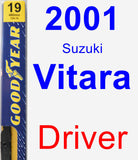 Driver Wiper Blade for 2001 Suzuki Vitara - Premium