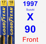 Front Wiper Blade Pack for 1997 Suzuki X-90 - Premium